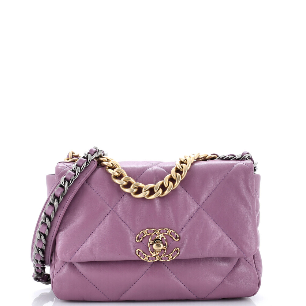 Chanel Medium 19 Flap Bag Quilted Leather